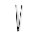 Pinze da cucina in silicone nero resistenti al calore con pratico manico ad anello - Nero