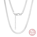 Detail of 925 sterling silver herringbone chain with lobster clasp and S925 Italy hallmark - Herringbone Chain / 3mm/45cm