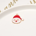 Christmas Santa Claus alloy charm pendant with red and white oil drop finish - 01# Santa Claus (21*20mm)