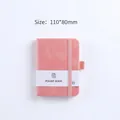 Rosa A7 Taschennotizbuch aus Wildleder mit Gummiband, Stifthalter und linierten Seiten - Rosa / A7