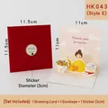 3D Teacher appreciation card with yellow sunflower pop-up design and red envelope - Gardener Series - Style E (HK043)