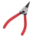 Precision long nose pliers with red non-slip handles and internal spring for DIY - Split Ring Pliers