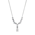 Square Zircon Necklace (Gold)
