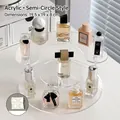 Halbkreisförmiger 3-stufiger Acryl-Displayständer für Parfums und Figuren, 19,5x19x8cm - Halbkreis 3-Stufiger Displayständer