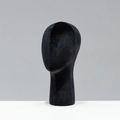 Professional black velvet female mannequin head display for wigs and hats in studio light - Black Velvet
