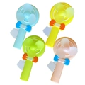Hand-pressed colorful lollipop fans for kids in blue, yellow, green and pink colors - Mixed Colors