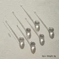 Set of 6 clear acrylic crystal snowflake pendants 13cm for Christmas tree decoration - Long Water Drops 13cm 6Pcs