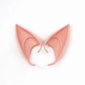 Halloween Elfenohren aus weichem Latex in Hellrosa für Cosplay und Party Kostümzubehör - Klein 10cm / Helle Hautfarbe