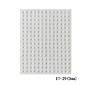 Detail view of 3mm semi-round adhesive pearl stickers for DIY face and nail art - ET-29 3mm Aurora Pearl Sticker