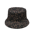 Bob tendance à imprimé léopard avec finition satinée et coutures renforcées pour le soleil - Chapeau bob