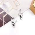 Ciondoli gesto Ti amo in argento antico per la creazione di gioielli fai-da-te - 11x20mm / Argento Antico Gesto Ti Amo