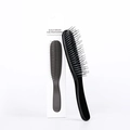 Professional black scalp massage brush for shampooing and styling with gift box - Standard Size / Black