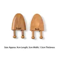 Handcrafted sandalwood wooden guasha massage tool with natural grain textures - Scented Wood Nose Scraping Tool