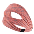 Maschera VR antisudore traspirante arancione e grigio melange con cinturino elastico - Strisce Arancio Grigio