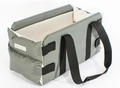 Siège auto gris-vert pour chien avec rembourrage crème et sangles en nylon réglables - Sac de Console Centrale / Gris 41*21*22cm