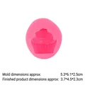 Pink silicone cupcake mold for strawberry ice cream cake and DIY candle making - 1# A946 Pink