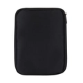 Bolsa organizadora minimalista de tela negra para correas de Apple Watch con cremallera - Negro