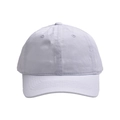 Classic white cotton baseball cap with six-panel structure and curved brim for outdoor sports - White