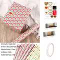 Gift wrapping set with rainbow scale and colorful dot patterns 50x70cm paper - Rainbow Scale Accessory Set (G) / Thick Coated Paper