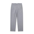 Detail of grey straight-leg trousers showing fabric texture and side pocket design - XS / Light Gray