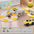 222-piece engineering track car set with electric vehicle and construction accessories - ETC231 Engineering Track Car (English Box 222 PCS)