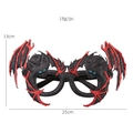 Funny black dragon Halloween glasses for kids and adults party props 25cm width - Black Red Bat Decorative Glasses