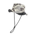 Cappello parasole mimetico grigio per bambini con cinturino regolabile e asciugatura rapida - Beige Mimetico