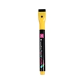 YIHUI erasable liquid chalk marker with flat sponge tip for LED boards and glass - Magnetic Cap Eraser Black Barrel / Yellow