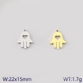 Hamsa Hand stainless steel pendants with hollow heart in gold and silver finish - Hamsa Hand (Style 1)