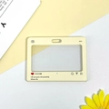 Beige schuifkaarthouder met sociale media interface ontwerp en cartoon tekstballon - Geel / Zonder Accessoires