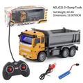 1:30 RC yellow dump truck toy set with remote controller, battery and USB charger - Dump Truck