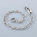 Close-up of hip-hop stainless steel pant chain with horse head lobster clasp buckle - Unicorn Clasp / 40CM