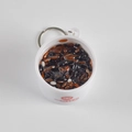 Realistic mixed grain porridge bowl keychain with red logo and metal keyring attachment - Large / Mixed Porridge Keychain