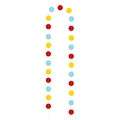 Colorful amusement park theme circle paper garland for birthday party hanging decoration - Colorful Circular Dot Pendant 25pcs/string