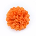 Vibrant orange artificial hydrangea chrysanthemum flower made of soft fabric material - Orange
