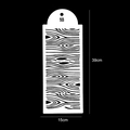 39x15cm wood grain pattern cake stencil for DIY baking decoration with handle - No. 18 - Natural Wood Grain