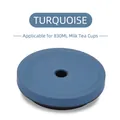 Turquoise replacement lid for 830ml stainless steel straw cup with matte finish - Fits 830ML Cups / Lake Blue