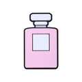 Perla in silicone rosa a forma di profumo per catenelle e accessori per neonati - Bottiglia di Profumo