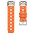 Correa deportiva táctica de fluoroelastómero naranja brillante para Apple Watch con hebilla - 42/44/45/49mm / Naranja