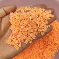 3D matte orange resin cherry blossom flower charms for nail art and DIY decoration - Lotus Pink