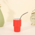 Red (3oz/Double-walled/With Straw)