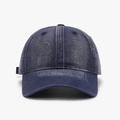 Gorra de béisbol clásica azul marino lavada con diseño vintage de seis paneles - Azul marino