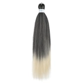 Extension de cheveux Easy Braids 26 pouces en fibres synthétiques ombré noir à doré - Ombré Noir vers Or (FR-13)