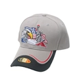 Gorra de béisbol USA gris con bordado de águila y visera negra para hombres y mujeres - M (56-58cm) / Gris