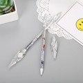 Silver weapon-shaped neutral pen with anime warrior motif and spear design cap - Phoenix Spear - Silver / 0.5mm