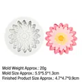 Daisy flower silicone mold for DIY candles and gypsum crafts with petal texture - Daisy Style(15-1084) / Gray