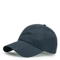 Dunkelgraue atmungsaktive Mesh-Basecap mit lasergeschnittenen Belüftungslöchern für Sport - Dunkelblau