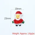 Accessorio Babbo Natale in resina per fai da te, dimensioni 19mm x 23mm, peso 1,6g - Babbo Natale