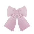 Grande fiocco 3D in velluto rosa chiaro fatto a mano per decorazioni nuziali e fai da te - 12.5*14cm / Rosa