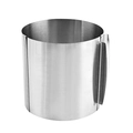 Adjustable stainless steel round mousse ring mold with scale for cake baking - Adjustable Mousse Ring 17cm Height